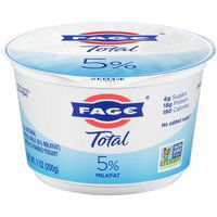 Fage Total Strained Whole Milk Greek Yogurt, Plain, 7 Ounce