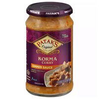 Pataks Korma Curry Simmer Sauce, Mild, 15 Ounce