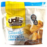 Udi's Classic French Dinner Rolls, 7.41 Ounce