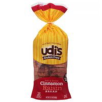 Udi's Gluten Free Bread Cinnamon Raisin, 12 Ounce