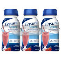 Ensure Nutrition Shake Strawberry, Bottles (Pack of 6), 48 Ounce