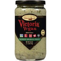 Victoria Vegan Alfredo Arugula Pesto Pasta Sauce, 18 Ounce