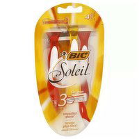 BIC Soleil 3 Blade Sensitive Skin Shavers, 4 Each