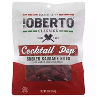 Oberto Cocktail Pep Smoked Sausage Bite Size, 1 Each