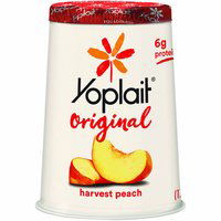 Yoplait Original Yogurt, Peach , 6 Ounce