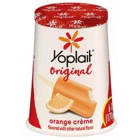 Yoplait Original Low Fat Yogurt, Orange Crème, 6 Ounce