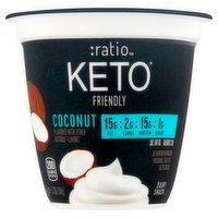 Ratio KETO Friendly Yogurt Cultured Dairy Snack, Coconut, 5.3 Ounce