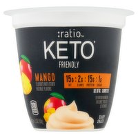 Ratio KETO Friendly Yogurt Cultured Dairy Snack, Mango, 5.3 Ounce