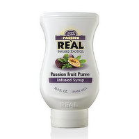 Real Passon Fruit Puree Infused Syrup, 16.9 Ounce