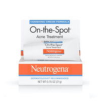 Neutrogena On-The-Spot Acne Treatment, Maximum Strength, Vanishing Cream Formula, 0.75 Ounce