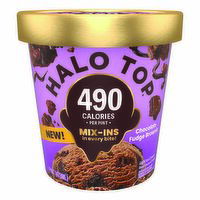 Halo Top Fudge Brownie Ice Cream, 16 Ounce