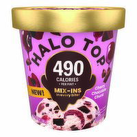 Halo Top Cherry Chocolate Chunk Ice Cream, 16 Ounce
