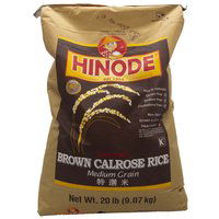 Hinode Calrose Rice, Brown, 20 Pound