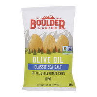 Boulder Canyon Olive Oil Classic Sea Salt Kettle Style Potato Chips, 6.5 Ounce