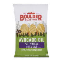 Boulder Canyon Avocado Oil Malt Vinegar & Sea Salt, 5.25 Ounce