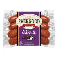 Evergood Garlic Sausage, 12 Ounce