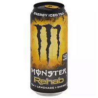 Monster Rehab Tea + Lemonade + Energy, 15.5 Ounce