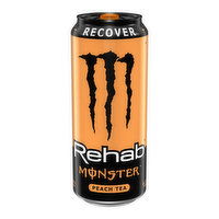 Monster Energy Drink, Rehab Peach Tea + Energy, 16 Fl Oz, 16 Ounce