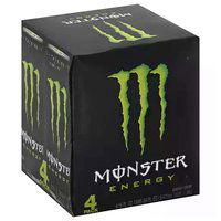 Monster Energy Drink, Cans (Pack of 4), 64 Ounce