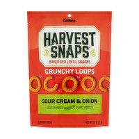 Calbee Harvest Snaps Crunchy Loops Sour Cream & Onion Flavored Crisps, 2.5 Ounce