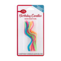 Betty Crocker Neon Crazy Curl Candles, 12 Each