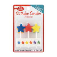 Betty Crocker Star Light Candles, 6 Each