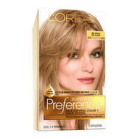 L'Oreal Permanent Hair Color,Superior Preference Natural Medium Blonde 8, 1 Each