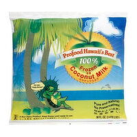 Profood Hawaiis Best 100% Coconut Milk, Frozen, 96 Ounce