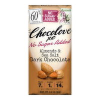 Chocolove Xo Bar, Almond & Sea Salt in 60% Dark Chocolate, 3.2 Ounce