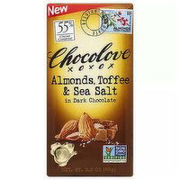 Chocolove Almonds, Toffee & Sea Salt, 3.2 Ounce