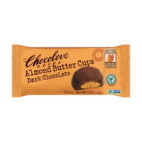 Chocolove Dark Chocolate Almond Butter Cups, 2 count, 1.2 Ounce