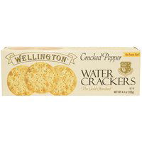 Wellington Cracked Pepper Water Crackers, 4.4 Ounce