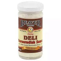 Beaver Horseradish Sauce, Deli Zesty, 4 Ounce