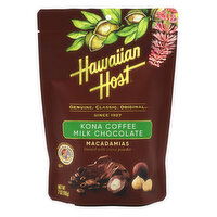 Hawaiian Host Milk Chocolate, Macadamias, Kona Coffee, 7 Ounce