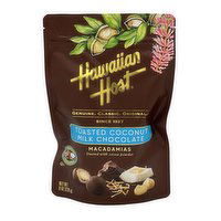 Hawaiian Host Macadamias, Toasted Coconut Milk Chocolate, 8 Ounce