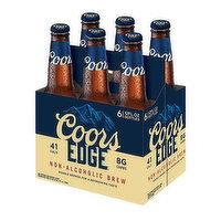 Coors Edge Non-Alcoholic Brew, 12 Fl Oz Bottles (6-pack), 12 Ounce