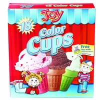 Joy Ice Cream Color Cups , 18 Each