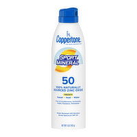 Coppertone Sport Mineral Broad Spectrum Sunscreen Spray, SPF 50, 5 Ounce