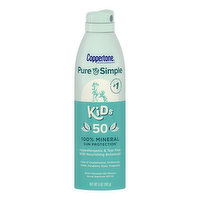 Coppertone Pure & Simple Kids SPF 50 Spray, 5 Ounce