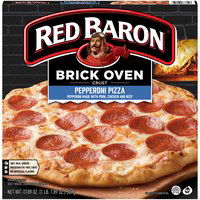 Red Baron Pizza, Pepperoni, Brick Oven Crust, 17.89 Ounce