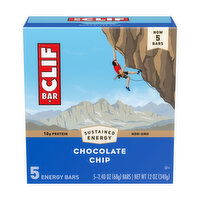 Clif Chocolate Chip Bars (5-pack), 12 Ounce