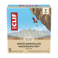 Clif White Chocolate Macadamia Nut (5-pack), 12 Ounce