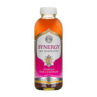 GT's Synergy Pomelo Pink Lemonade Raw Kombucha, 16 Ounce