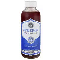 GT's Organic Synergy Raw Gingerberry Kombucha, 16 Ounce