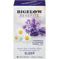 Bigelow Benefits Sleep Herbal Tea, Chamomile & Lavender , 18 Each