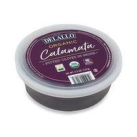 Delallo Organic Calamata Olives, 4.5 Ounce