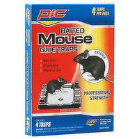 PIC Baited Mouse Glue Trap, 4 Each