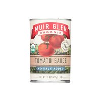 Muir Glen Organic Tomato Sauce, No Salt, 15 Ounce