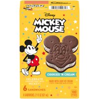 Nestle Mickey Cookies & Cream, 6 Each