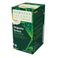 Hawaiian Islands Tea Company Organic Green Tea Bags, 20 Each